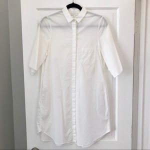 COS white shirt dress